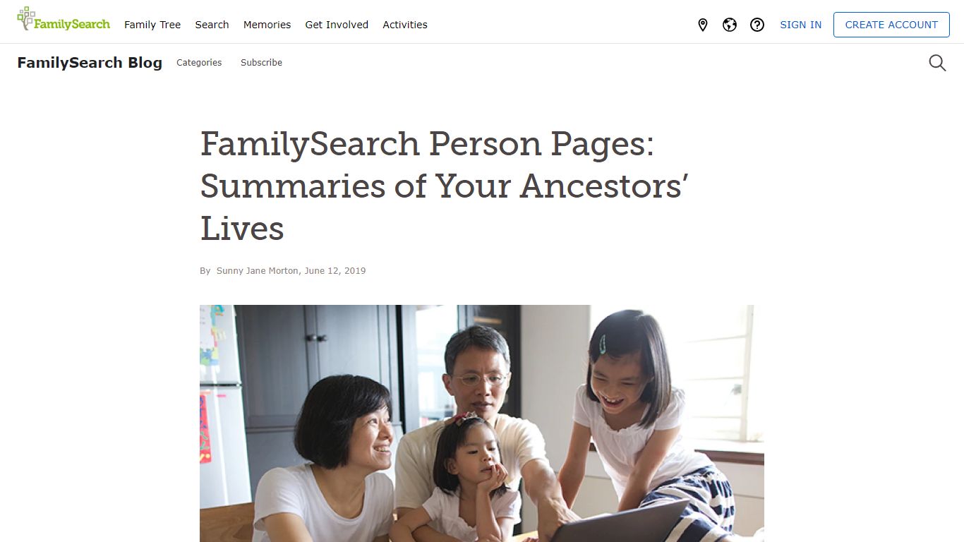 FamilySearch Person Pages: Ancestral Profiles • FamilySearch